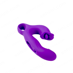 Purple vibrator on a transparent background with 'sohimi.com' branding.