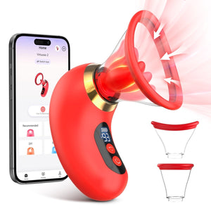 3 in 1 Tongue Sucking and Licking Clitoris Vibrator with App Control - Sohimi