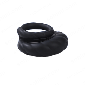 Adult Double Penis Ring Vibrator Cock Ring with 10 Vibration Modes - Sohimi