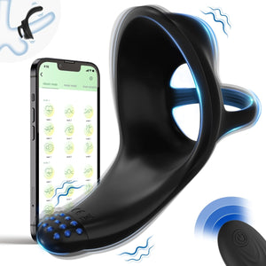 App Control Multi Stimulation Penis Ring and Prostate Massager - Sohimi
