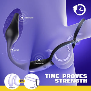 A anal vibrator that is stimulating prostate, anal, perineum