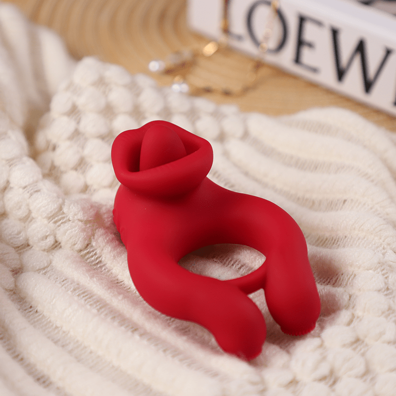 Penis Ring with Clitoris Testicle Stimulator for Couples