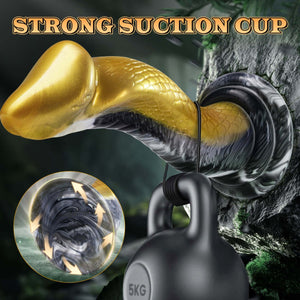 Monster Dildo with text strong suction cup