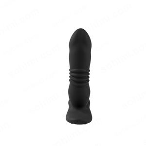 Dual Cock Ring Powerful Thrusting & Vibration Butt Plug - Sohimi