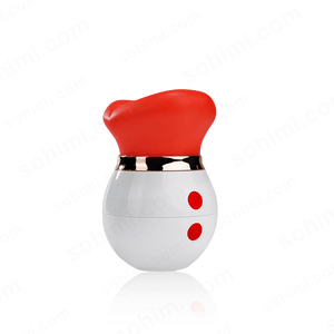 White and red tongue clit vibrator