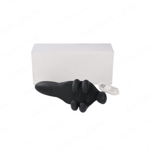 Black penis trainer white block on a transparent background