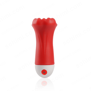Red and white device with a star logo on a transparent background
