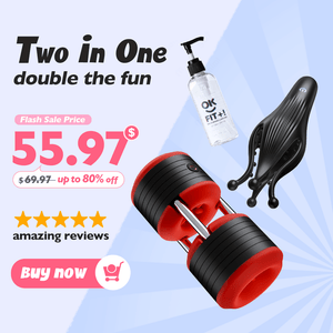 Male masturbator, penis trainer & Lube Bundle