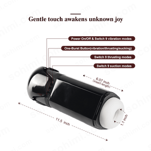 Sexual product with features highlighted on a green background with 'sohimi.com' branding.