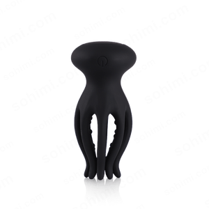 Black silicone product on a transparent background with 'sohimi.com' branding.