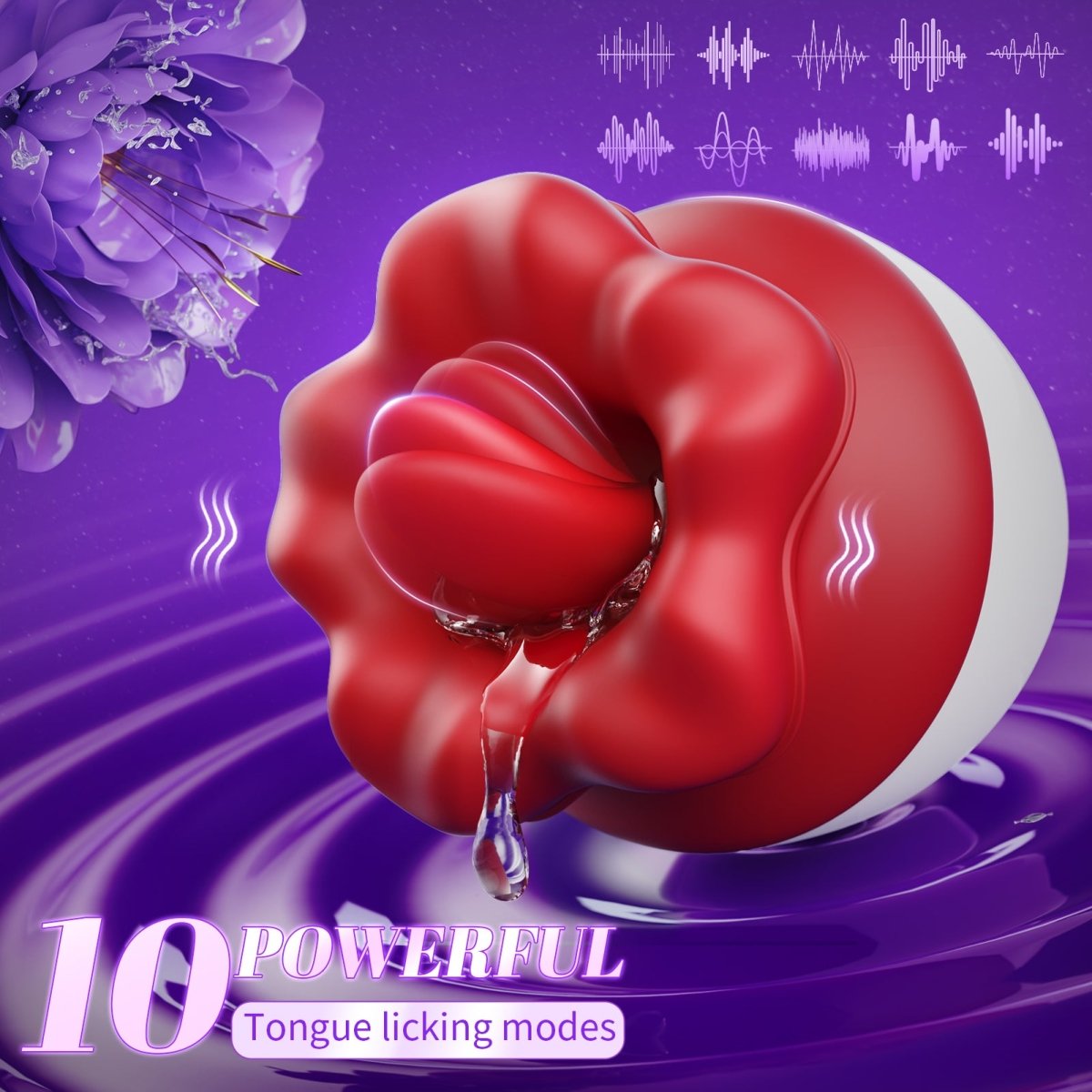 Rose Tongue Licking Female Clit Vibrator - Sohimi