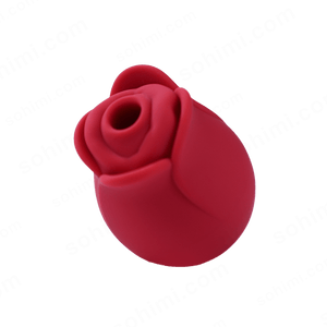 Red rose-shaped object on a green background with 'sohimi.com' text.