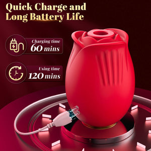 ROSELOVE| New App Control Double - Layer Foreplay Rose Sucking Clitoral Vibrator - Sohimi