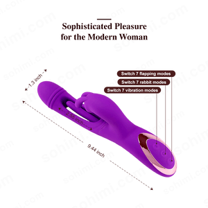 SARAH| Unique 3 in 1 Multiple Stimulation female G - Spot Vibrator Toy - Sohimi