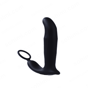 Black anal plug on a green background with 'sohimi.com' branding.
