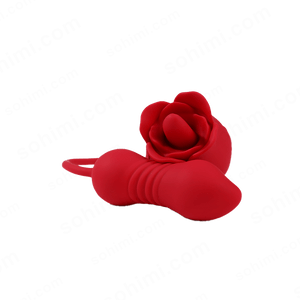 SKYLAR | Clitoral G-Spot Stimulator Rose Toy with Tongue - Sohimi