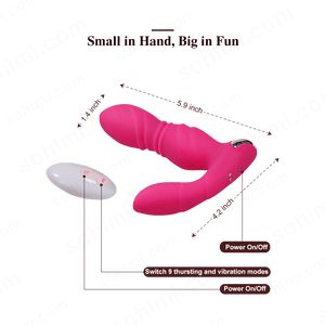 Thrusting & Vibrating Wearable Super Quiet Butt Plug - Sohimi