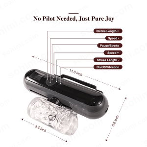 Black and clear device with control buttons on a green background with 'sohimi.com' branding.