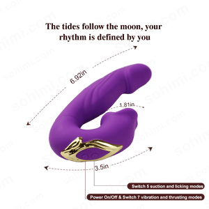 VIELE| Upgraded Thrusting and Licking Suction Sex Toy Vibrator - Sohimi
