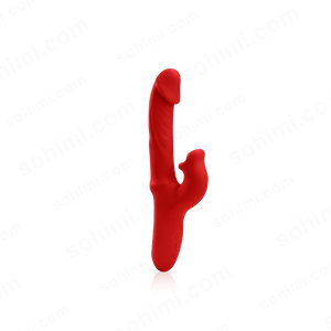 Red silicone product on a transparent background with 'sohimi.com' branding.