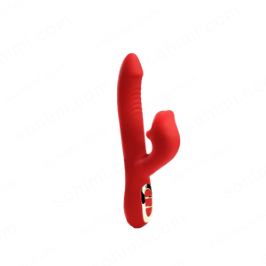 Red silicone product on a green background with 'sohimi.com' branding.