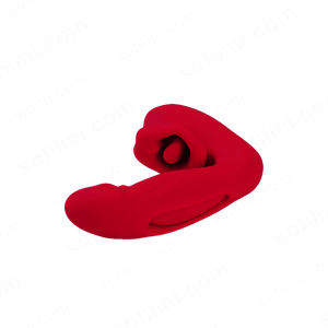 Red tongue and tapping vibrator