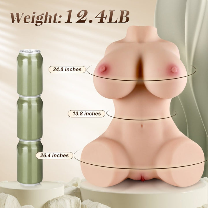 12.4lb Two Textured Channel Lifelike Sex doll - Sohimi