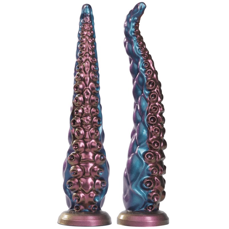 12.9inch Silicone Luminous Tentagle Multiple Stimualtion Dildo with Suction Cup - Sohimi