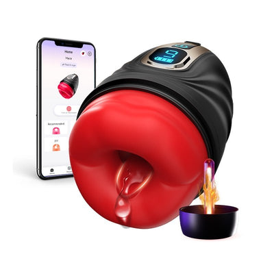 2 in 1 Mouth Vibrator and Men Penis Trainer with App Control - Sohimi