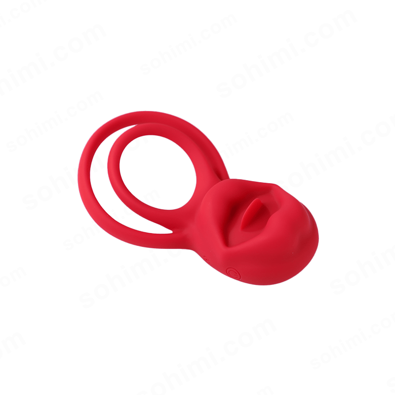 Red silicone ring on a green background with 'sohimi.com' text.