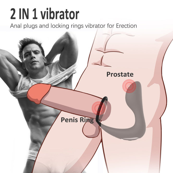 2 In1 Vibrator Anal Plug 10 Vibration Modes - Sohimi