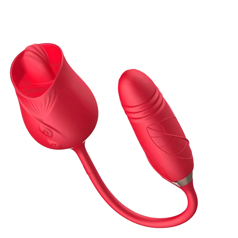Rose Tongue Licking and Thrusting Female Clit and G-spot stimulator