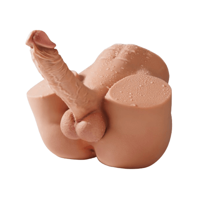 Realistic Torso Male Sex Doll Masturbator with Dildo