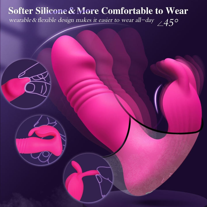 3 in 1 App Wearable Remote Control Female Vibrator Sex Toy - Sohimi