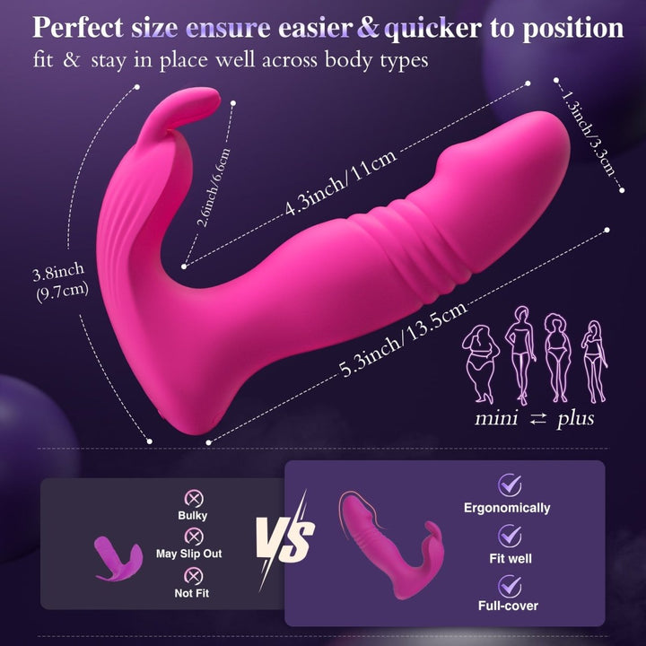 3 in 1 App Wearable Remote Control Female Vibrator Sex Toy - Sohimi