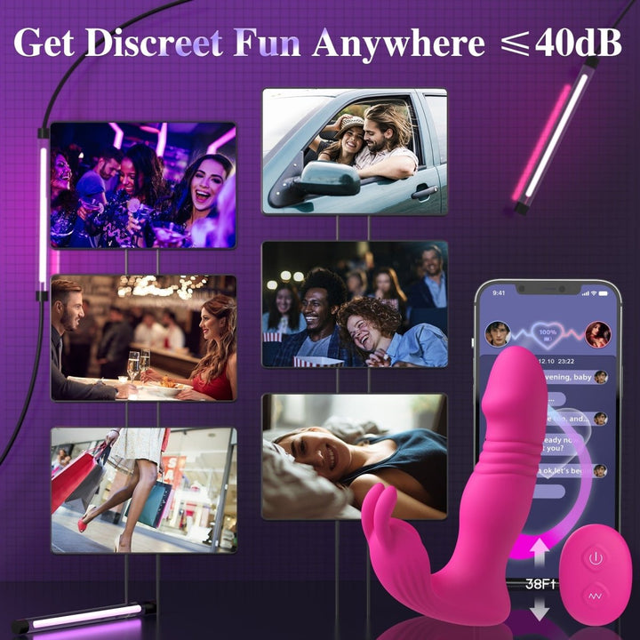 3 in 1 App Wearable Remote Control Female Vibrator Sex Toy - Sohimi