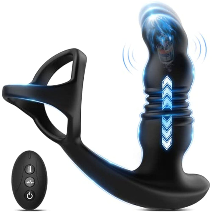 3 In 1 Strong Thrusting Prostate Massager Anal Vibrator - Sohimi