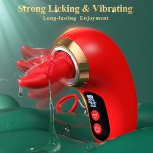 3 in 1 Tongue Sucking and Licking Clitoris Vibrator with App Control - Sohimi