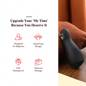 3 in 1 Vibrating and Tongue Licking masturbator Men Sex Toy - Sohimi