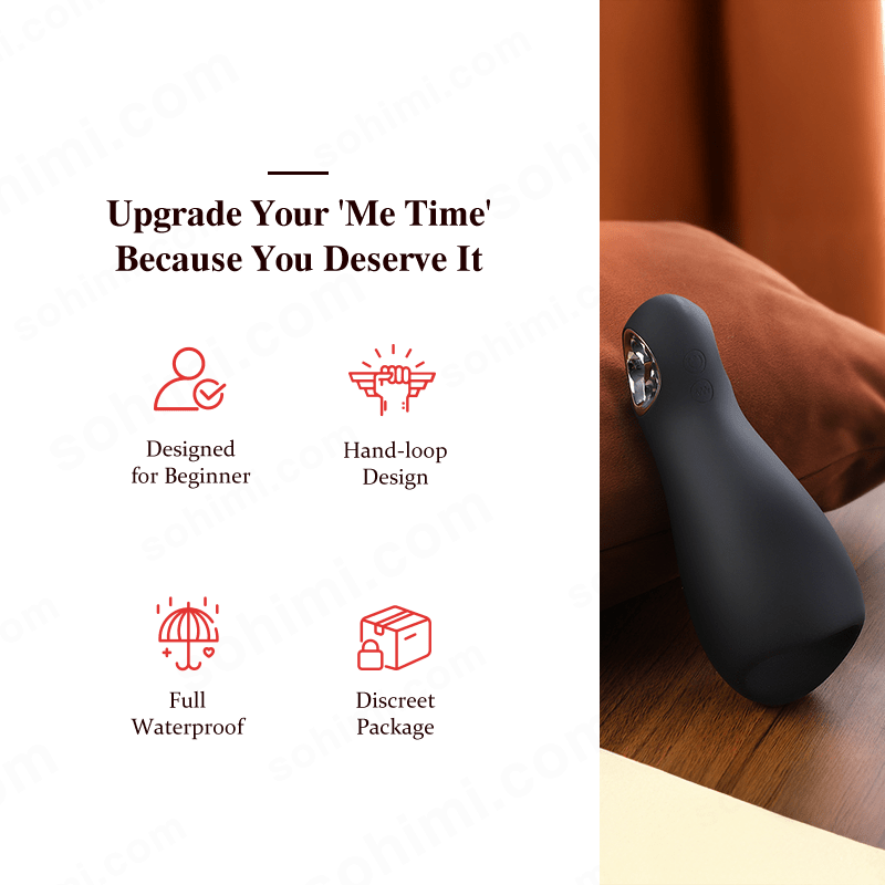 3 in 1 Vibrating and Tongue Licking masturbator Men Sex Toy - Sohimi