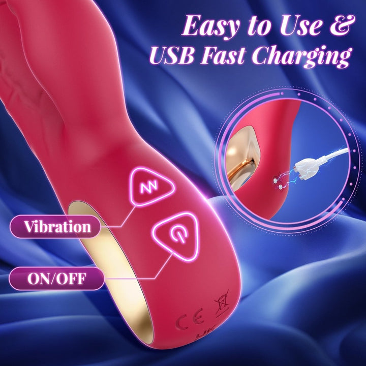 3 in 1 Wiggle and Vibrating Clitoris Stimulation G - Spot Rabbit Vibrator - Sohimi