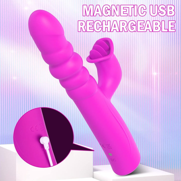 4 in 1 Rabbit Vibrator G Spot Clit Suckers for Woman Sex Toy - Sohimi