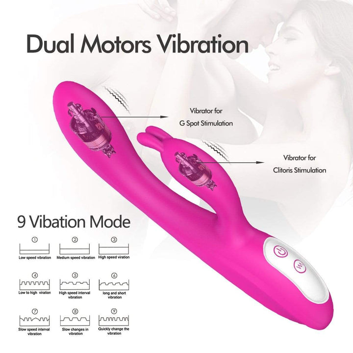 9 Vibration Modes 8.6 in G - spot 2 Motors 107.6 °F Heating Vibrators - Sohimi