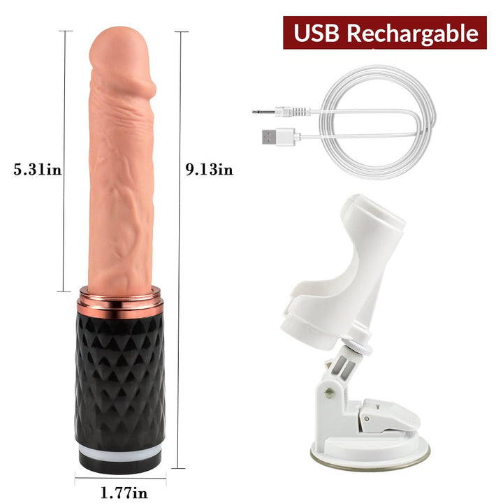 9.13in 360° Rotation & Thrusting Realistic Dildo Machine - Sohimi