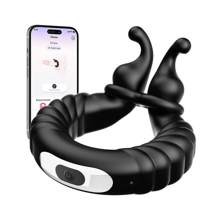 ABELE | 2 Motors Perineum Penis Ring with Vibration - Sohimi