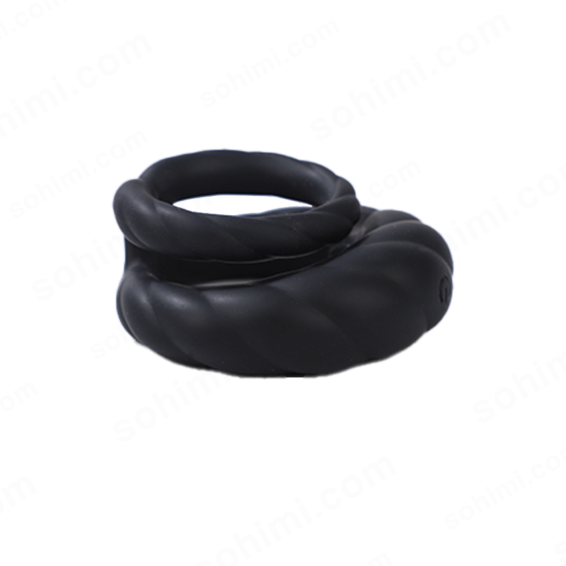 Adult Double Penis Ring Vibrator Cock Ring with 10 Vibration Modes - Sohimi