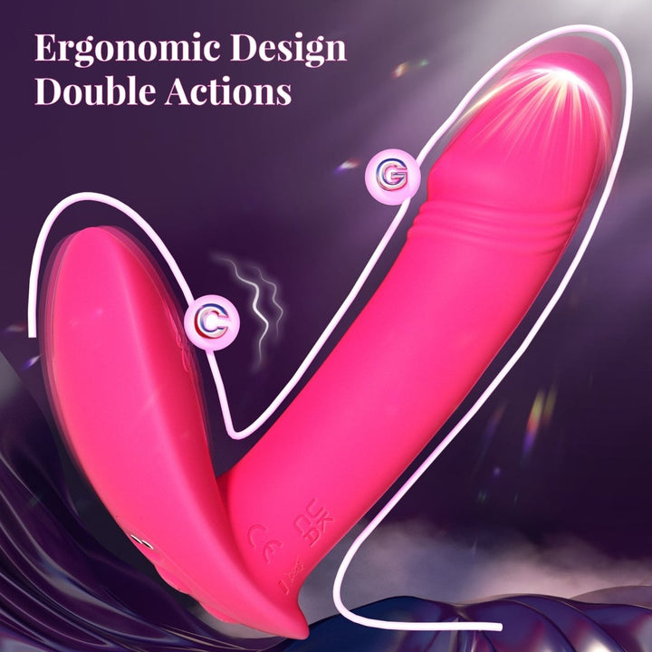 Adult Sex Toy Panty Vibrators Dildo with 9 Thrusting & Vibrating Modes - Sohimi