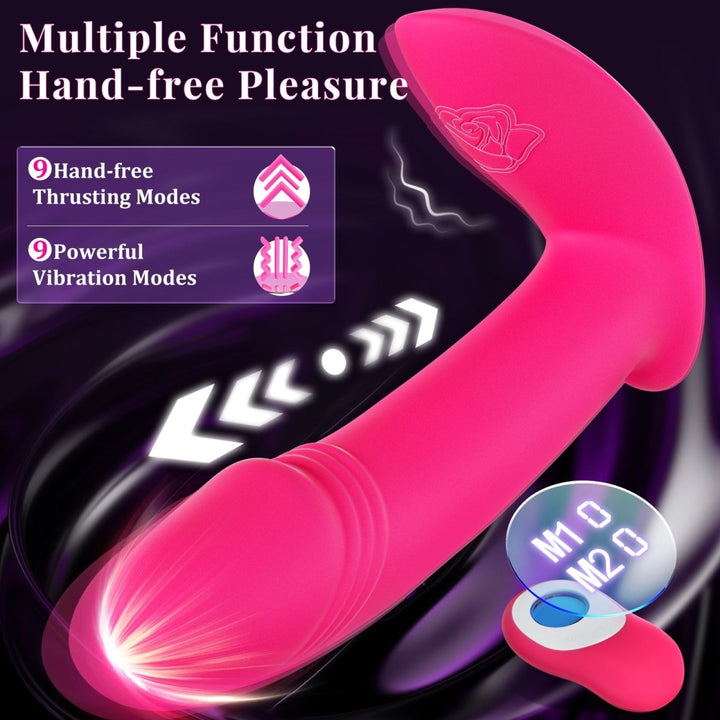 Adult Sex Toy Panty Vibrators Dildo with 9 Thrusting & Vibrating Modes - Sohimi