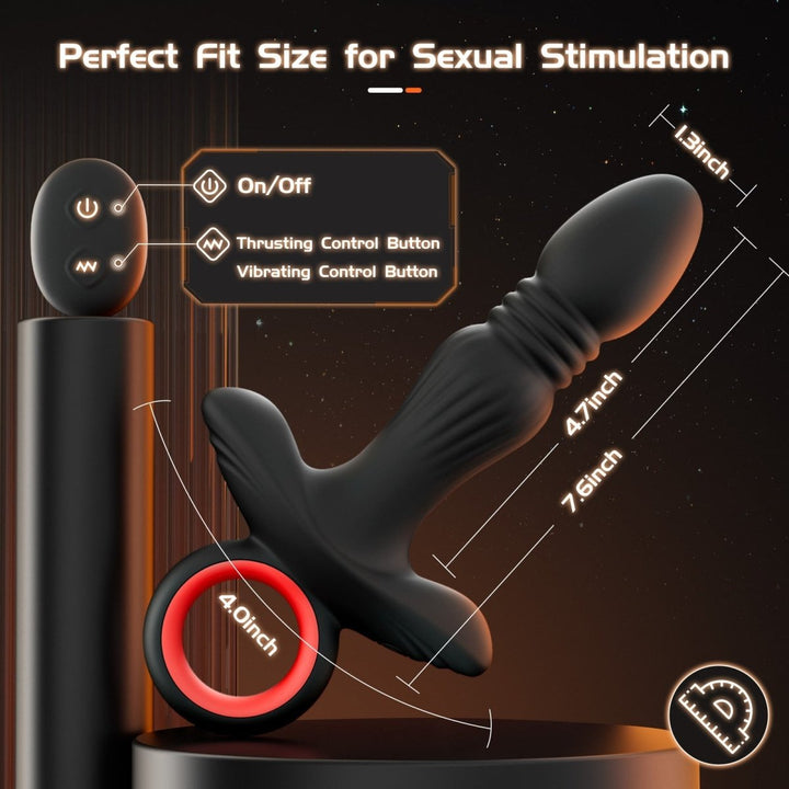 Adult Toys Vibrator for Men Vibrating Butt Plug with 7 Vibration Modes - Sohimi