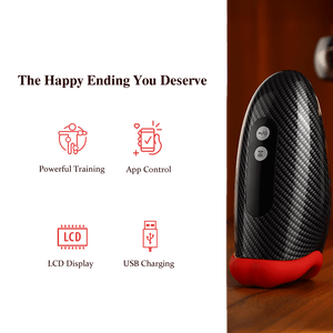 Black and Red Male masturbator with features